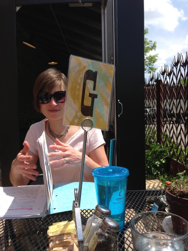 Soaking up the sunshine at Local Harvest on Morganford for lunch. #greendiningstl